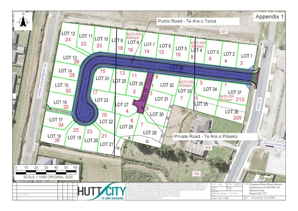 Arakura Mews Wainuiomata Sections for Sale